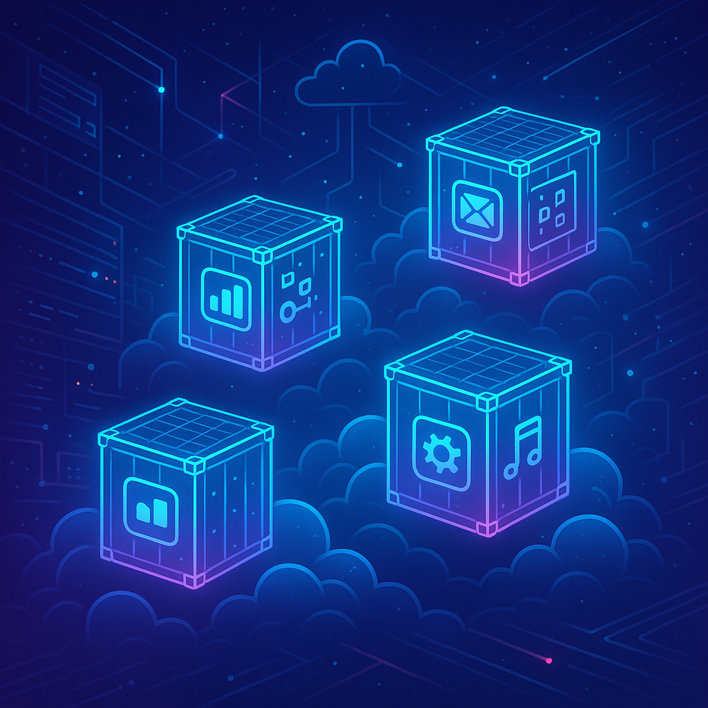 Modern container infrastructure diagram